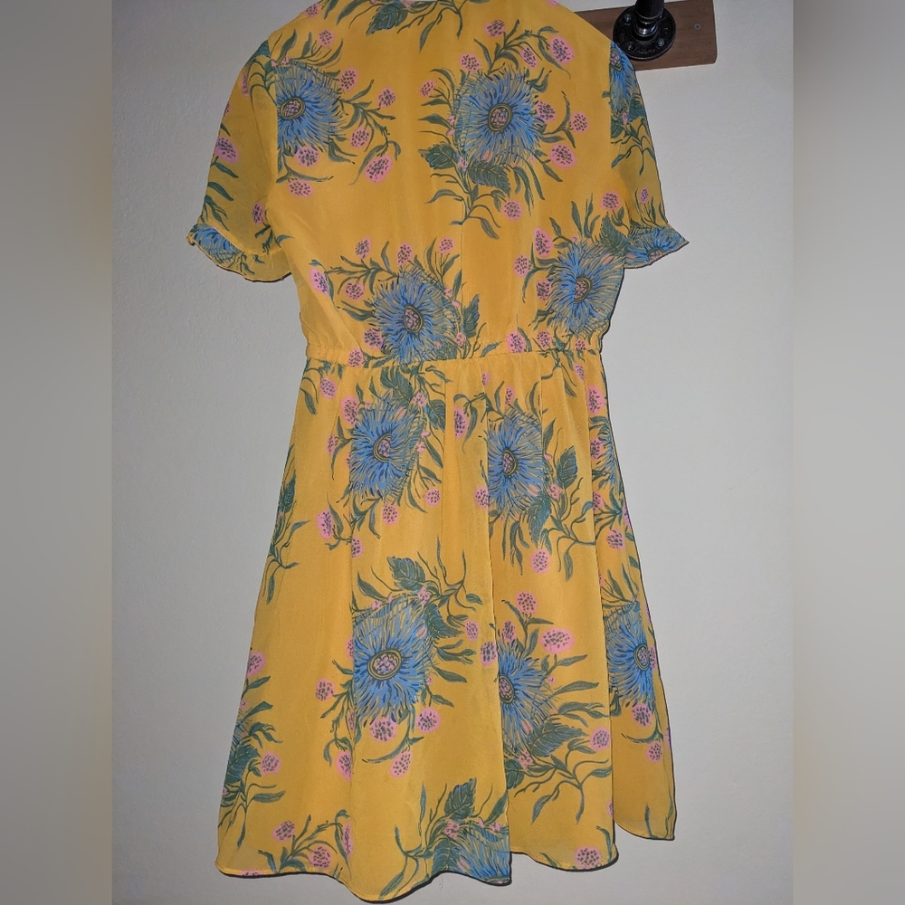 W Madewell size 2 Yellow Dress - Picture 3 of 6